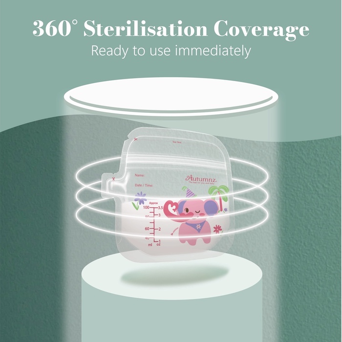 Autumnz Animal Land Double ZipLock Breastmilk Storage Bag 母乳袋